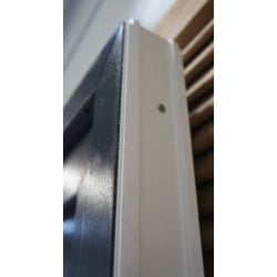 Porte d'Entrée PVC Bicolore Anthracite & Blanc 5 Points