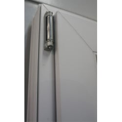 Porte d'Entrée PVC Bicolore Anthracite & Blanc 5 Points