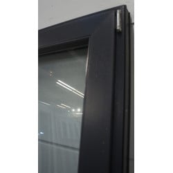 Porte d'Entrée PVC Anthracite H208xL96 cm | 5 Points & Seuil Plat