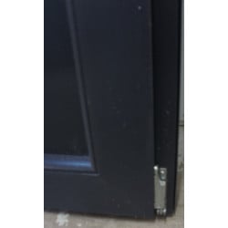 Porte d'Entrée PVC Anthracite H208xL96 cm | 5 Points & Seuil Plat
