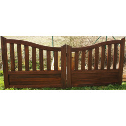Portail Bois 2 Battants Sancy H130xL300 cm Fab. France - LAY043 (6