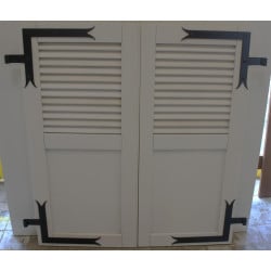 Volet battant bois H109 x L100 cm (Paire) | Fin de Chantier