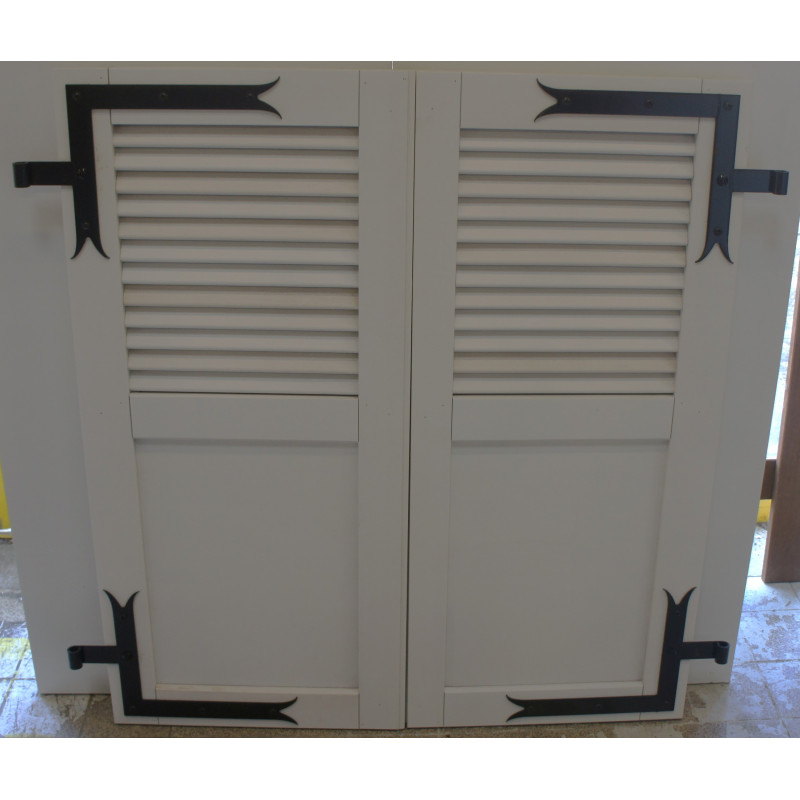 Volet battant bois H109 x L100 cm (Paire) | Fin de Chantier