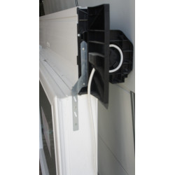 Châssis Fixe PVC Blanc + Volet Électrique H127 x L124 cm