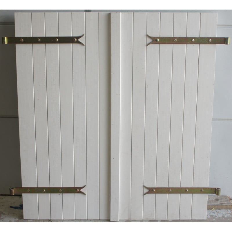 Volet battant bois H109 x L100 cm (Paire) | Fin de Chantier