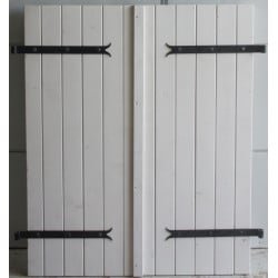 Volet battant bois H120 x L100 cm (Paire) | Fin de Chantier