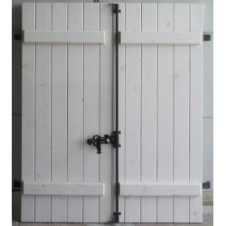 Volet battant bois H120 x L100 cm (Paire) | Fin de Chantier