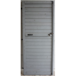 Volet bois massif plein H215 x L90 cm Gris | Fin de Chantier