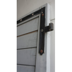 Volet bois massif plein H215 x L90 cm Gris | Fin de Chantier