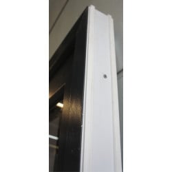Porte Entrée PVC Anthracite & Blanc H218xL96 | MTU763