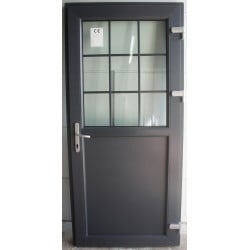 Porte Entrée PVC Anthracite Double Face H208xL96 | MTU766