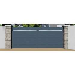 Portail Alu 2 Battants 3.5x1.60m Anthracite RAL 7016 | MTU769
