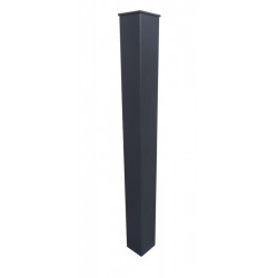 Poteau Alu Carré 15x15cm H220cm Gris Anthracite