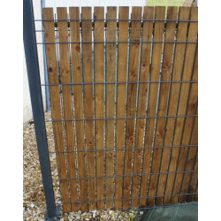 Lattes Occultantes Bois 2,5m pour Grille Rigide (250x4,5x2 cm)