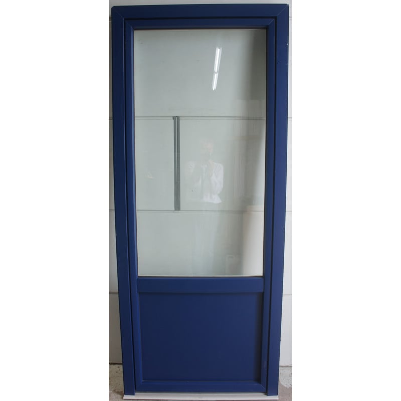 Porte-Fenêtre Aluminium Bleu/Blanc | Réf PASC034