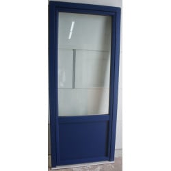 Porte-Fenêtre Aluminium Bleu/Blanc | Réf PASC034