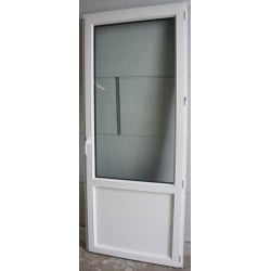 Porte-Fenêtre Aluminium Bleu/Blanc | Réf PASC034