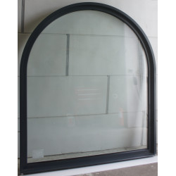 Châssis Fixe Cintré Alu Anthracite & Blanc H188 x L165 cm