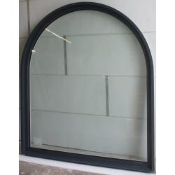 Châssis Fixe Cintré Alu Anthracite & Blanc H188 x L165 cm