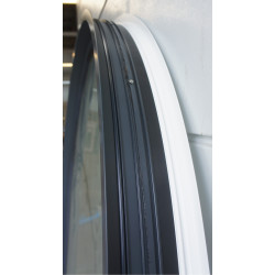 Châssis Fixe Cintré Alu Anthracite & Blanc H188 x L165 cm