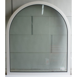 Châssis Fixe Cintré Alu Anthracite & Blanc H188 x L165 cm