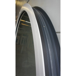 Châssis Fixe Cintré Alu Anthracite & Blanc H188 x L165 cm