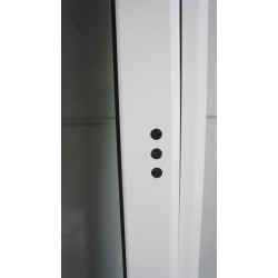 Baie Vitrée Alu Coulissante Blanche H235xL208 | PASC079