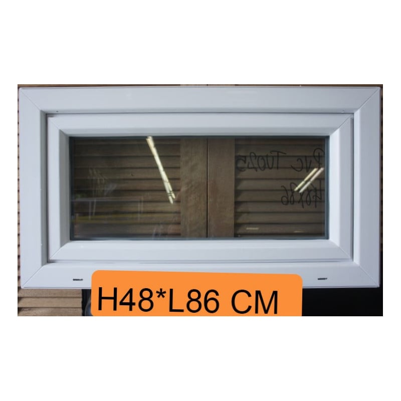 Châssis Abattant PVC Blanc H48 x L86 cm | Fin de Chantier