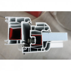 Porte PVC Blanc H208 x L86 cm | Double Vitrage | Réf MTU007
