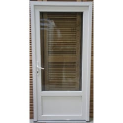 Porte PVC Blanc 1 Ouvrant H208xL86 | Ref MTU007