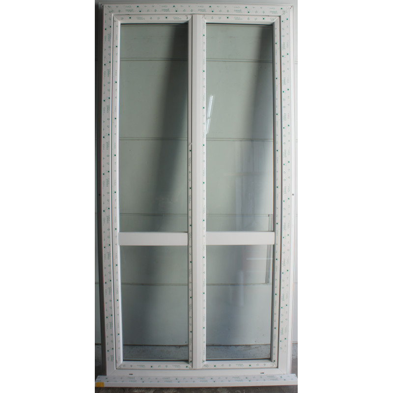 Porte-Fenêtre PVC Blanc 2 Vantaux H231xL114 | PASC087