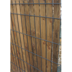 Lattes Occultantes Bois 2,5m pour Grille Rigide (250x4,5x2 cm)