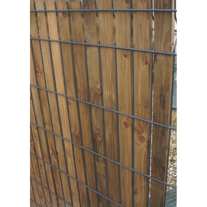 Lattes Occultantes Bois 2,5m pour Grille Rigide (250x4,5x2 cm)