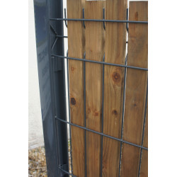 Lattes Occultantes Bois 2,5m pour Grille Rigide (250x4,5x2 cm)