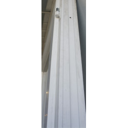 Porte-Fenêtre PVC Anthracite Blanc 2 Vantaux H250xL123
