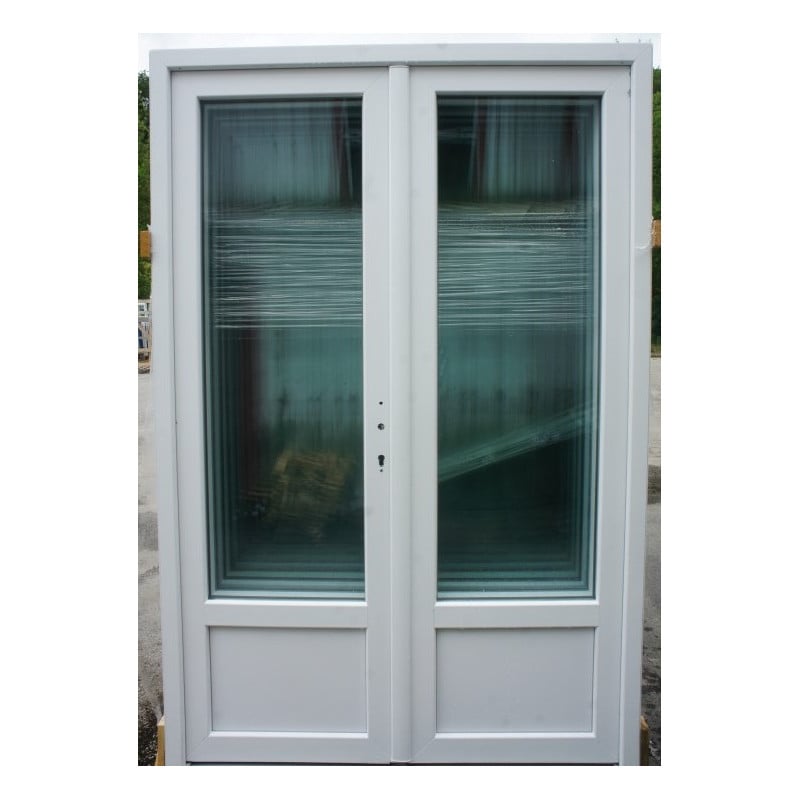 Porte-Fenêtre PVC Blanc 2 Vantaux H218xL146 cm | Neuf