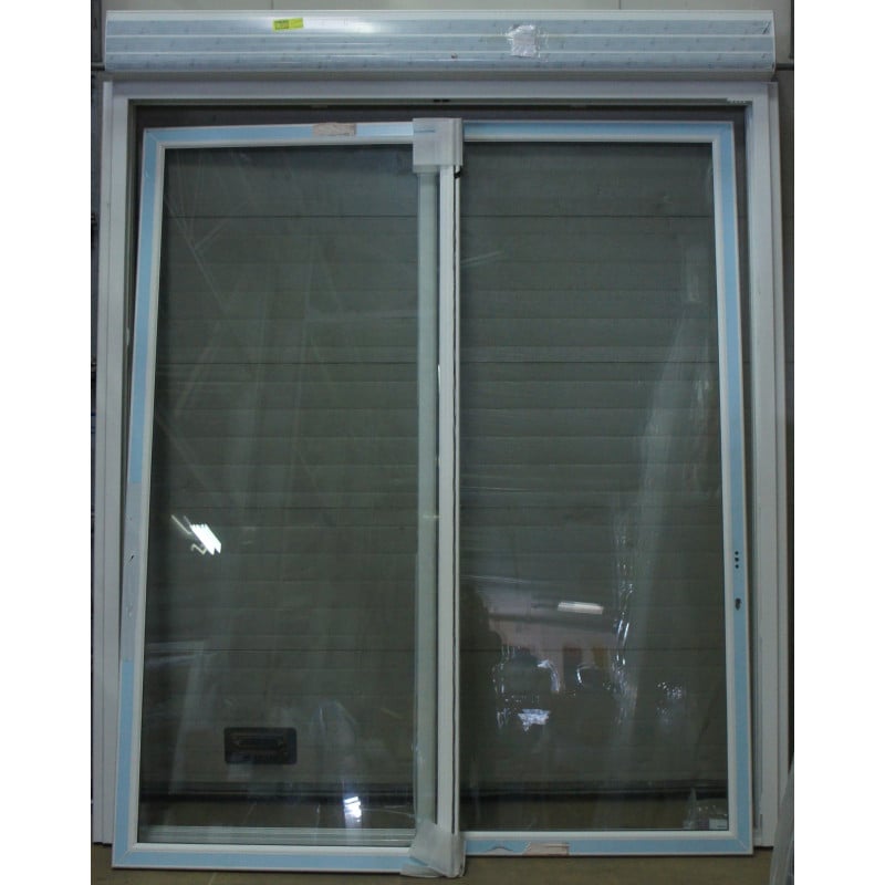 Baie Vitrée PVC + Volet Roulant Élec H270xL219 | LKE030