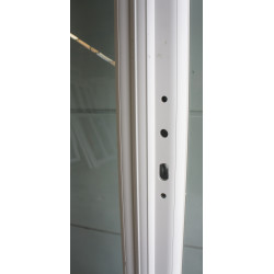 Porte-Fenêtre PVC Blanc 2 Vantaux H221xL114