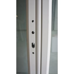 Porte-Fenêtre PVC Blanc 2 Vantaux H221xL114