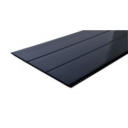 Planchette sous-face PVC clippable noire – L. 4m x l. 33cm | Réf. LKE036