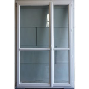 Porte-Fenêtre PVC Blanc Oscillo-Battant H218xL147 | LKE042