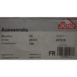 Store pare-soleil exterieur Roto