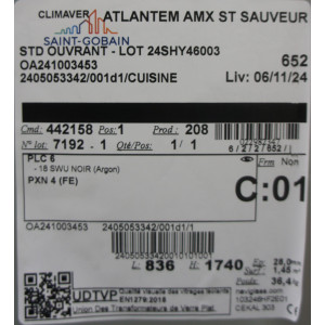 Porte-Fenêtre Mixte Alu/PVC H207xL98 avec Volet | LKF008