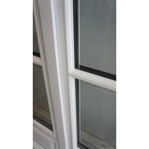 Porte-Fenêtre Bois 2 Vantaux Lasuré Blanc H214xL107 | LKF013