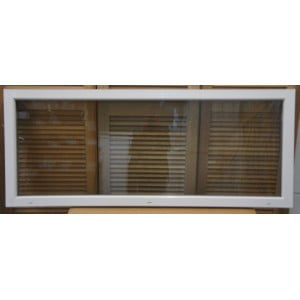 Châssis Fixe PVC Blanc H68 x L166 cm | Double Vitrage