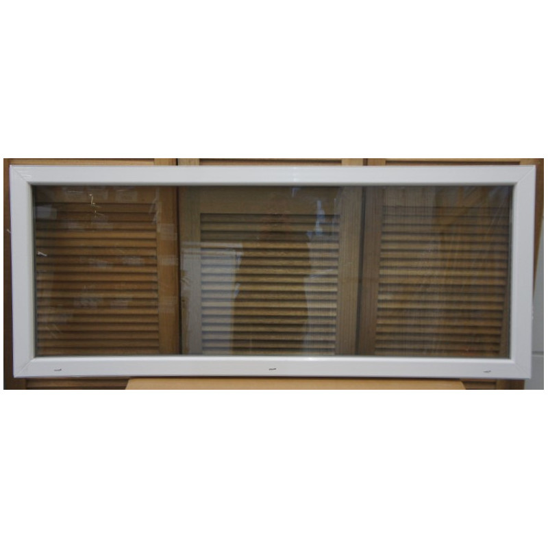 Châssis Fixe PVC Blanc H68 x L166 cm | Double Vitrage