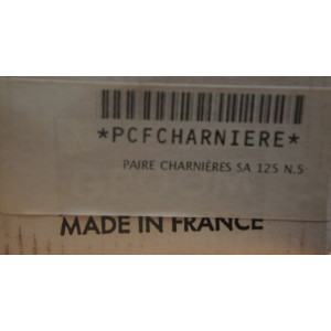 charnières acier double action