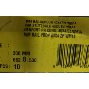 Lot de 10 Renforts de Rail Walraven 40x4 cm | Fin de Chantier