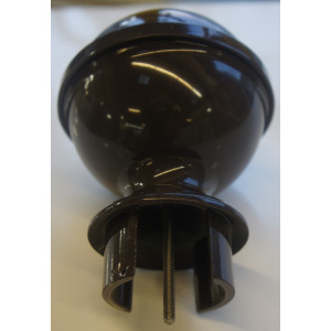 boule de pilier marron a visser