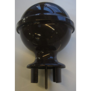 boule de pilier marron a visser